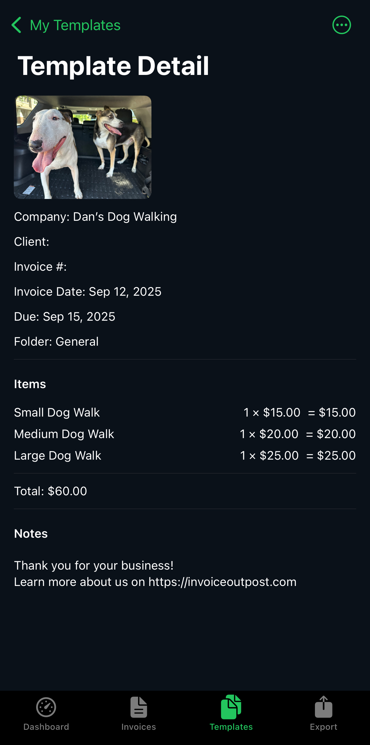 Adding a company logo to an invoice